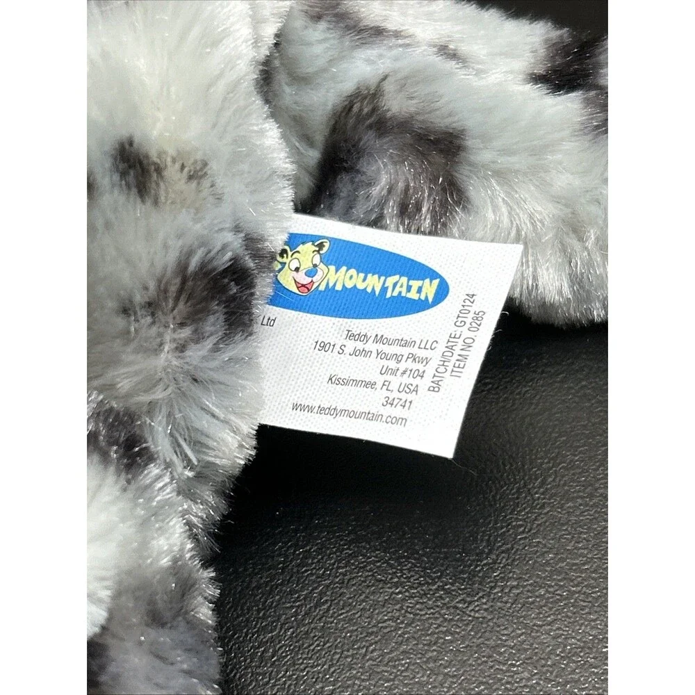 Teddy Mountain Winter The Snow Leopard NWT Unstuffed Fast Shipping